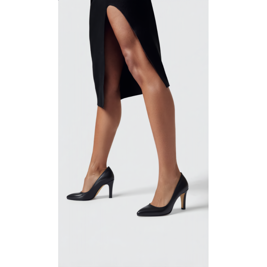 Stiletto Siyah Topuklu Ayakkabı