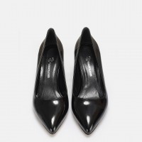 Stiletto Siyah Rugan Topuklu Ayakkabı