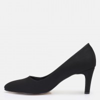 Stiletto Siyah Süet Topuklu Ayakkabı