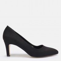 Stiletto Siyah Süet Topuklu Ayakkabı