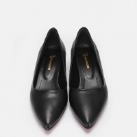 Stiletto Ayakkabı Siyah Az Topuklu