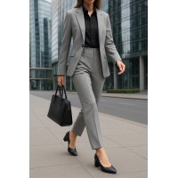 Stiletto Ayakkabı Siyah Kalın Topuk