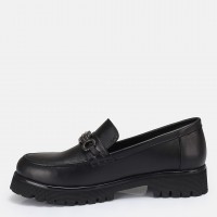 Tokalı Loafer Ayakkabı Siyah Hakiki Deri