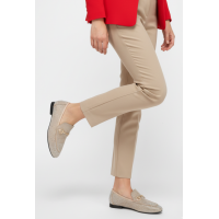 Loafer Ayakkabı Ten Süet Taşlı