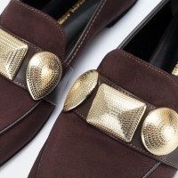 Loafer Ayakkabı Kahverengi Tokalı