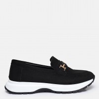 Siyah Süet Tokalı Loafer Ayakkabı
