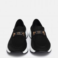 Siyah Süet Tokalı Loafer Ayakkabı