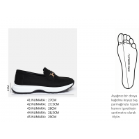 Siyah Süet Tokalı Loafer Ayakkabı