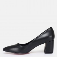Stiletto Ayakkabı Siyah Kalın Topuklu