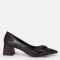 Stiletto Ayakkabı Kahverengi Fiyonklu