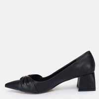 Stiletto Ayakkabı Siyah Fiyonklu