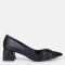 Stiletto Ayakkabı Siyah Fiyonklu