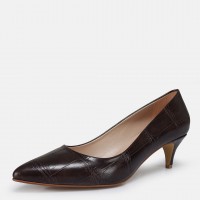 Stiletto Kahverengi Desenli Az Topuklu