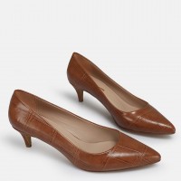 Az Topuklu Stiletto Taba Desenli