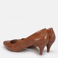 Az Topuklu Stiletto Taba Desenli