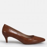Az Topuklu Stiletto Taba Desenli