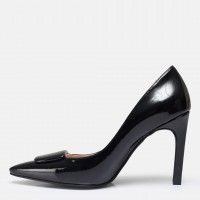 Stiletto Siyah Rugan Tokalı