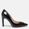 Stiletto Siyah Rugan Tokalı