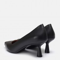 Stiletto Siyah Hakiki Deri Model