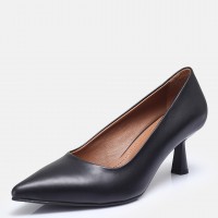 Stiletto Siyah Hakiki Deri Model