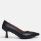 Stiletto Siyah Hakiki Deri Model