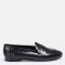 Düz Ayakkabı Loafer Siyah Rugan
